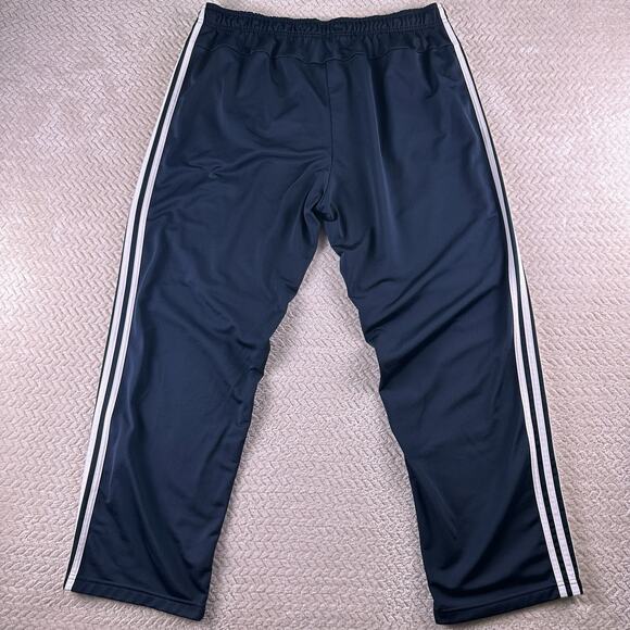 Adidas Classic Fleece Sweat Pants Mens 2XL Black 3 Stripes Logo Running Gym - Picture 3 of 11